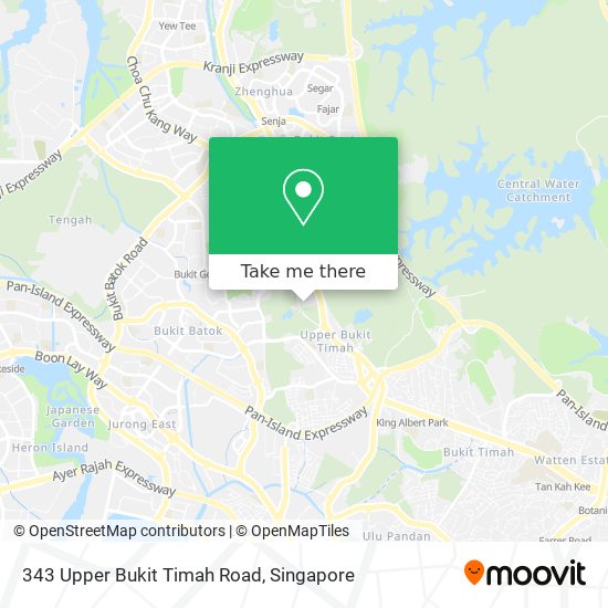 343 Upper Bukit Timah Road map