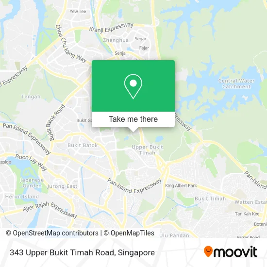 343 Upper Bukit Timah Road map