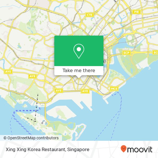 Xing Xing Korea Restaurant map