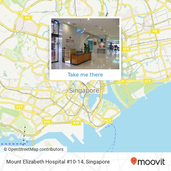 Mount Elizabeth Hospital #10-14地图