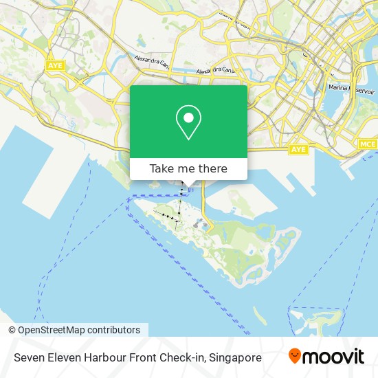 Seven Eleven Harbour Front Check-in map