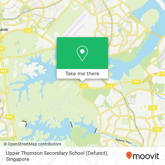 Upper Thomson Secondary School (Defunct) map