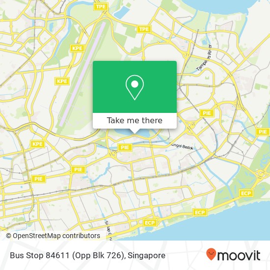 Bus Stop 84611 (Opp Blk 726)地图