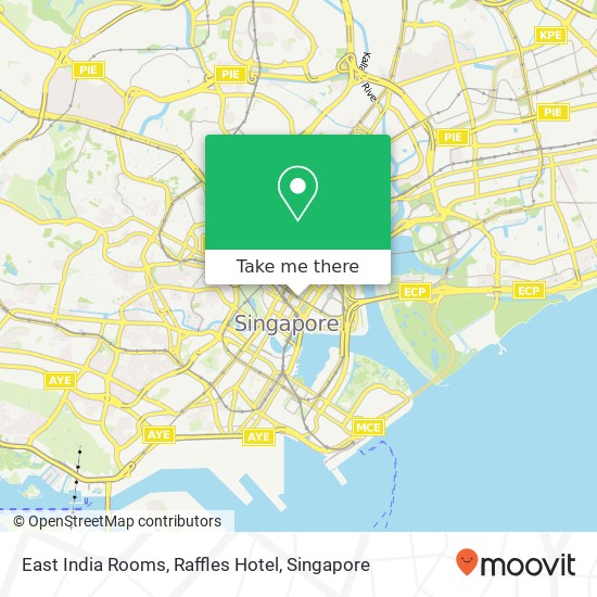 East India Rooms, Raffles Hotel map