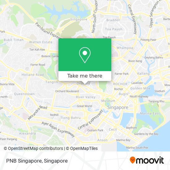 PNB Singapore map