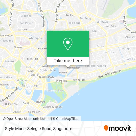 Style Mart - Selegie Road map
