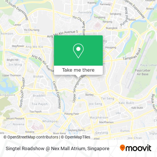 Singtel Roadshow @ Nex Mall Atrium map