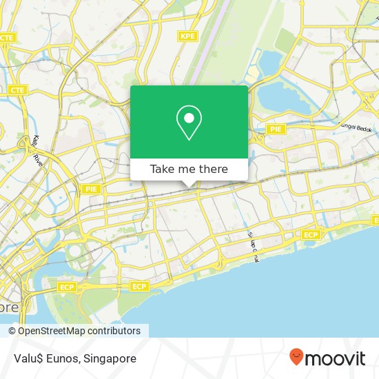 Valu$ Eunos map