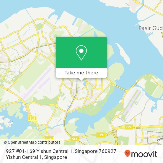 927 #01-169 Yishun Central 1, Singapore 760927 Yishun Central 1 map
