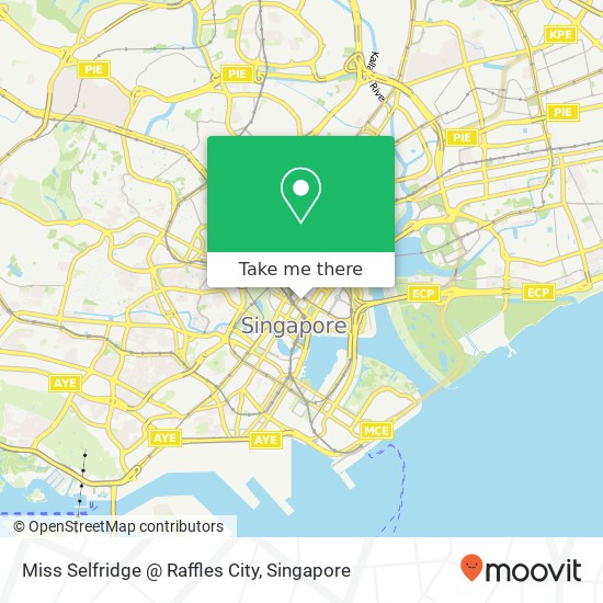 Miss Selfridge @ Raffles City map