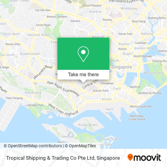 Tropical Shipping & Trading Co Pte Ltd map