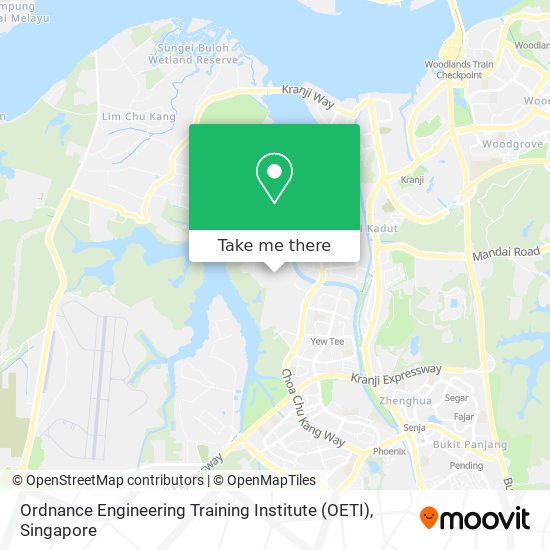 Ordnance Engineering Training Institute (OETI) map