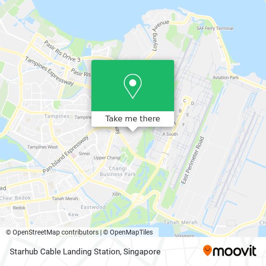 Starhub Cable Landing Station map