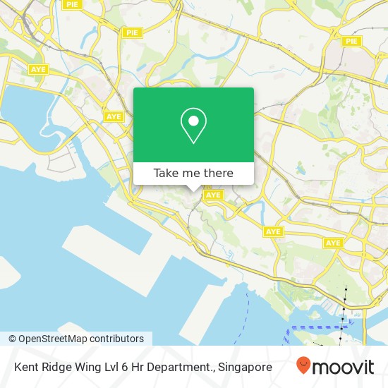 Kent Ridge Wing Lvl 6 Hr Department.地图