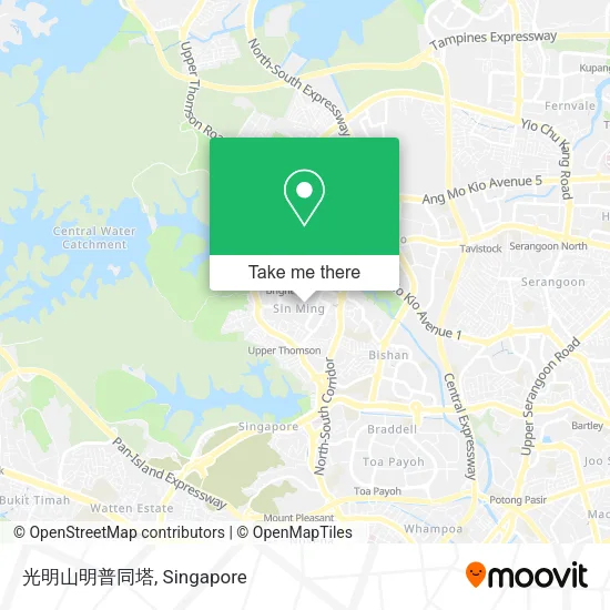 光明山明普同塔地图