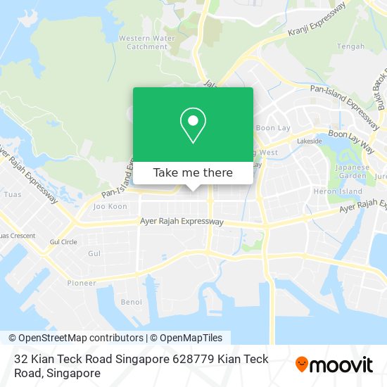 32 Kian Teck Road Singapore 628779 Kian Teck Road map