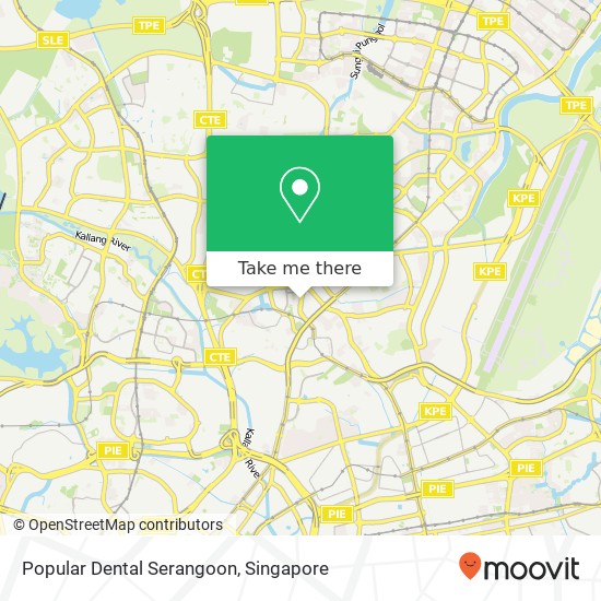 Popular Dental Serangoon map