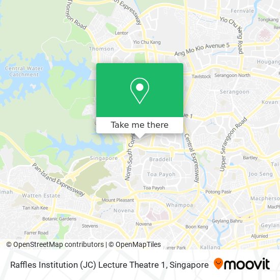 Raffles Institution (JC) Lecture Theatre 1 map