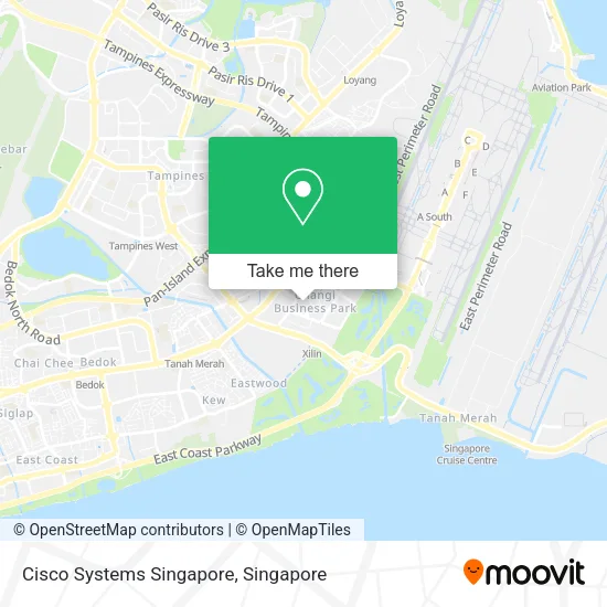 Cisco Systems Singapore map