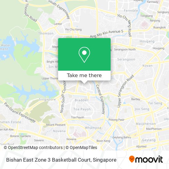 Bishan East Zone 3 Basketball Court地图