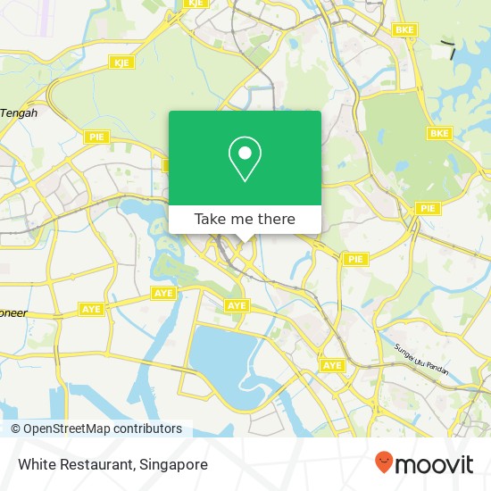 White Restaurant map