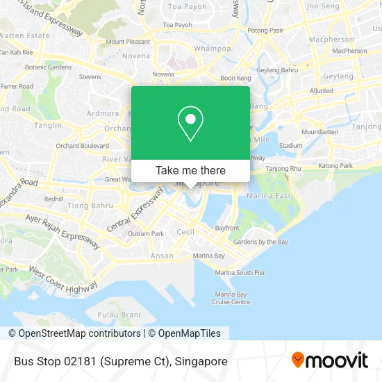 Bus Stop 02181 (Supreme Ct) map