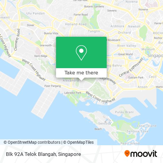 Blk 92A Telok Blangah map