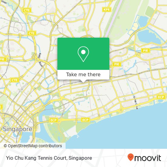 Yio Chu Kang Tennis Court map