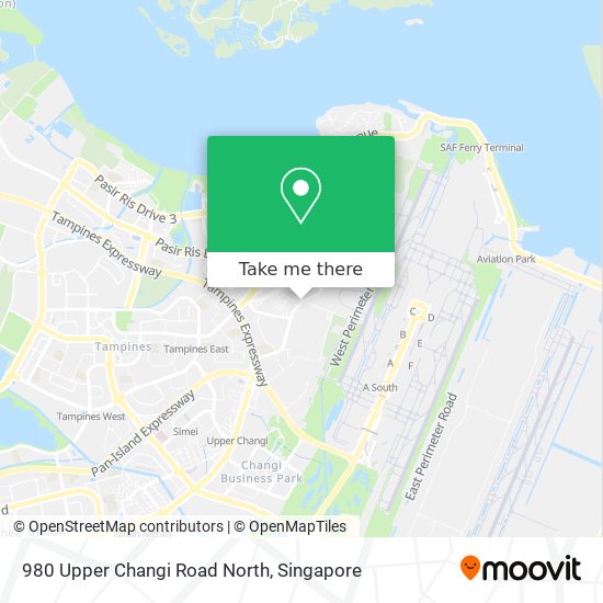 980 Upper Changi Road North map