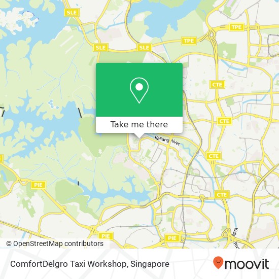 ComfortDelgro Taxi Workshop map