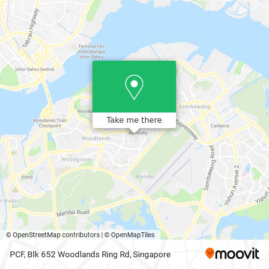 PCF, Blk 652 Woodlands Ring Rd map