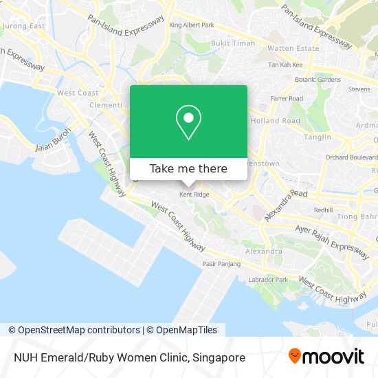 NUH Emerald/Ruby Women Clinic map