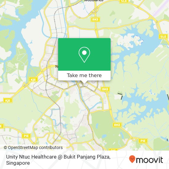 Unity Ntuc Healthcare @ Bukit Panjang Plaza map