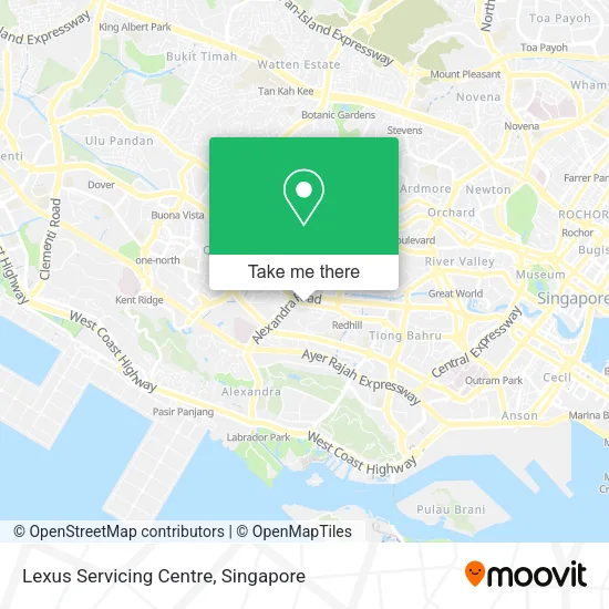 Lexus Servicing Centre地图