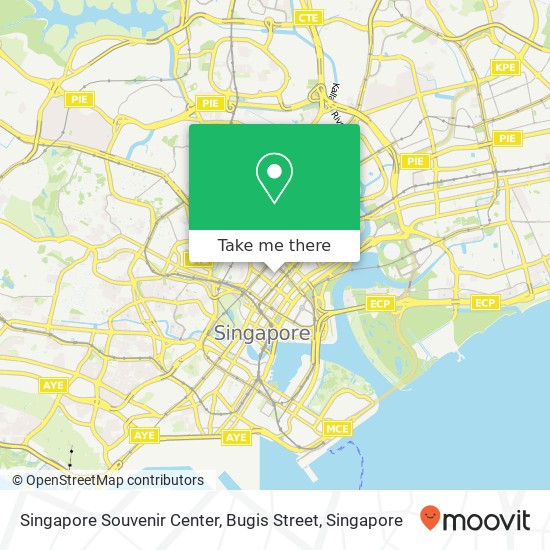 Singapore Souvenir Center, Bugis Street map