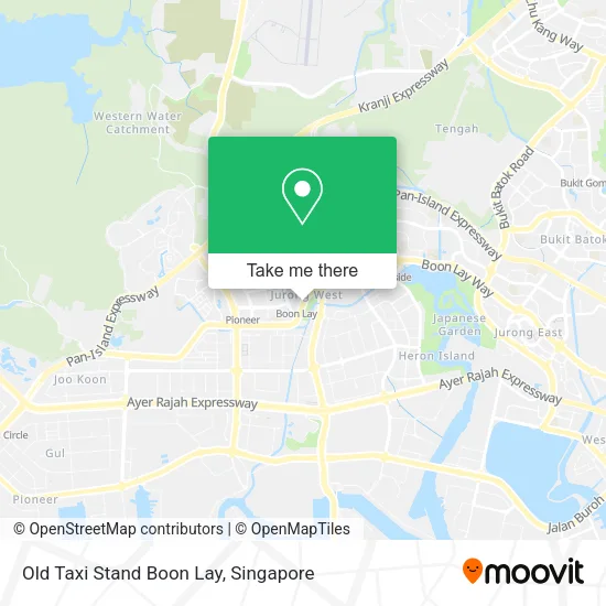 Old Taxi Stand Boon Lay map