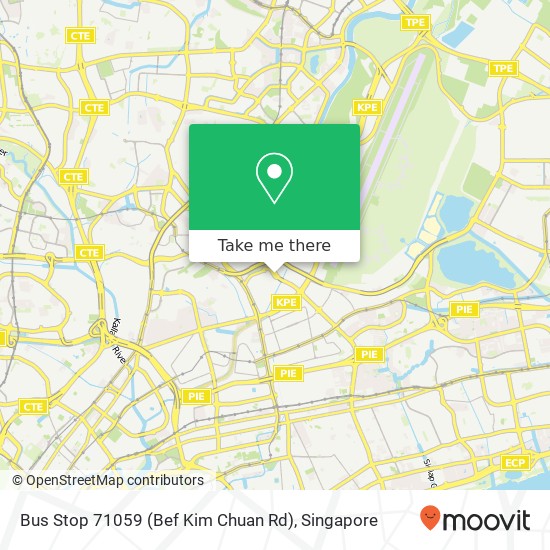 Bus Stop 71059 (Bef Kim Chuan Rd) map