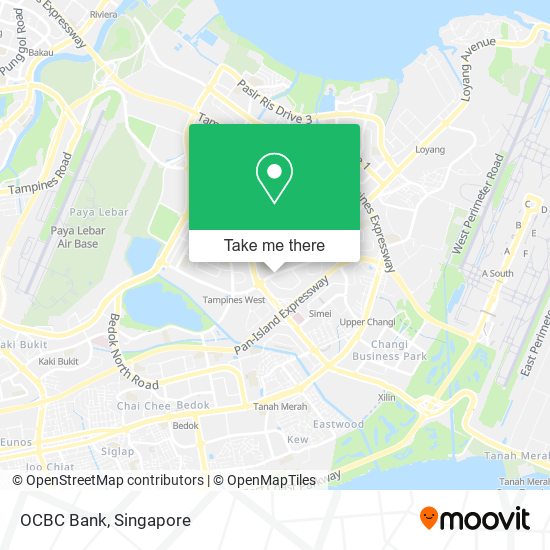 OCBC Bank map