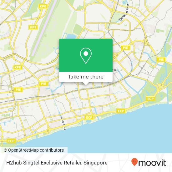 H2hub Singtel Exclusive Retailer map