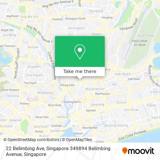 22 Belimbing Ave, Singapore 349894 Belimbing Avenue map