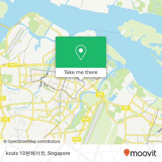 kcuts 10분헤어컷 map