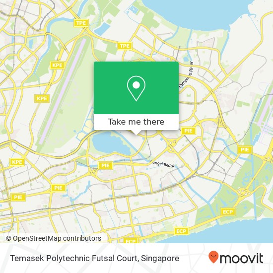 Temasek Polytechnic Futsal Court map