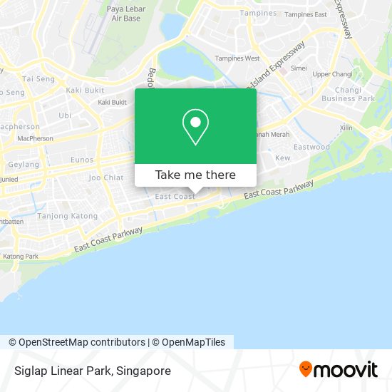 Siglap Linear Park map