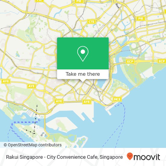 Rakui Singapore - City Convenience Cafe map