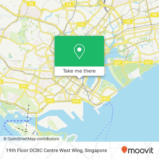 19th Floor OCBC Centre West Wing map