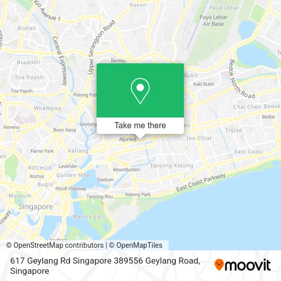 617 Geylang Rd Singapore 389556 Geylang Road地图