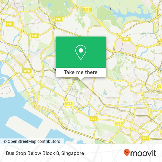 Bus Stop Below Block 8 map