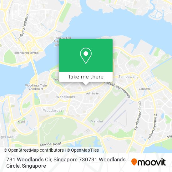 731 Woodlands Cir, Singapore 730731 Woodlands Circle地图