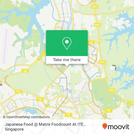 Japanese Food @ Matrix Foodcount At ITE. map