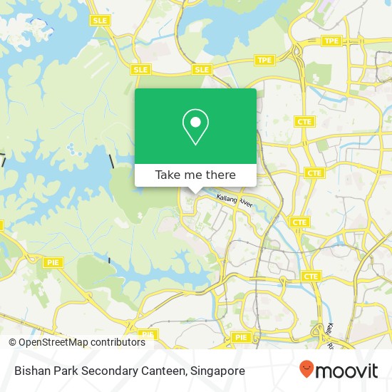 Bishan Park Secondary Canteen map